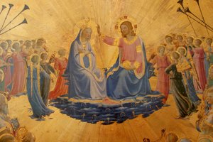 Italienska: Jungfruns kröning Jungfruns kröning av Fra Angelico