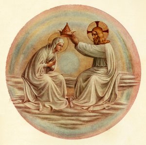 Jungfruns kröning, 1400-talet, c1909 av Fra Angelico