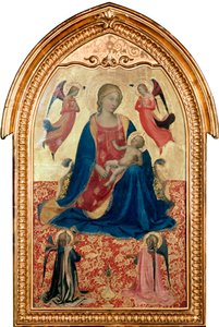 Jungfru och barn med änglar, c1425 av Fra Angelico