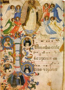 helgonet domenico i härlighet av Fra Angelico