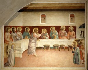 de heligas nattvard av Fra Angelico