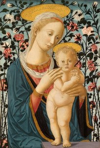 Madonna och barn. Omkring 1470 av Fra Filippo Lippi
