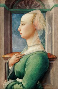 Profilporträtt av en ung kvinna, ca 1445 av Fra Filippo Lippi