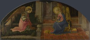 Annunciation Medici Panel, c. 1450 av Fra Filippo Lippi