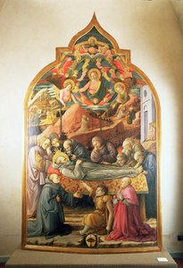 Begravningen av S:t Hieronymus, 1450-60 av Fra Filippo Lippi