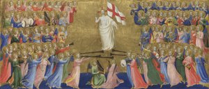 Kristus förhärligad i himlens domstol från Fiesole San Domenico altartavla, ca. 1423-1424 av Fra Giovanni Angelico da Fiesole