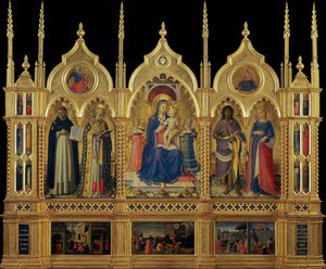 Maria med barn och heliga Perugia altartavla, ca 1437. av Fra Giovanni Angelico da Fiesole