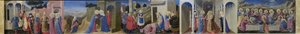 Predella av altartavlan Bebådelsen, ca. 1433-1434. av Fra Giovanni Angelico da Fiesole