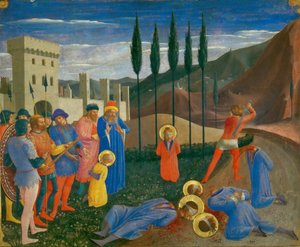 Halshuggningen av Saint Cosmas och Saint Damian, ca. 1440