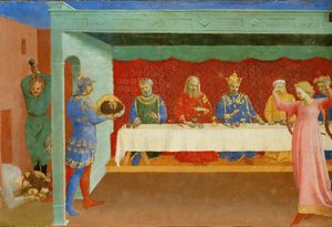 Herodes högtid och Johannes döparens halshuggning, ca 1430 av Fra Giovanni Angelico da Fiesole