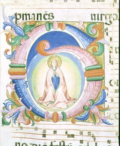 Missal 558 f.92 Historikerad initial 