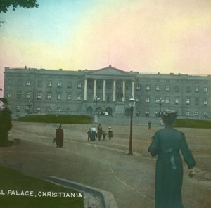 Kungliga slottet, Christiania, Oslo, Norge, sent 1800-tidigt 1900-tal.