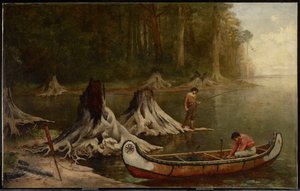 Reliker från Urskogen, Kanada, 1885 av Frances Anne Hopkins