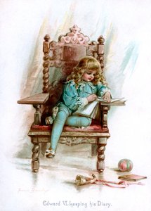 Edward VI, för sin dagbok, 1897.