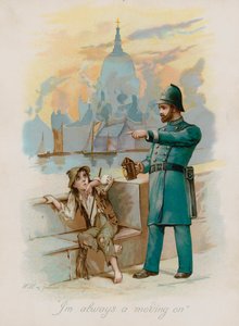 "Jag går alltid vidare" (chromolitho) av Frances Brundage