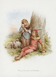Prins Florizel och Perdita (kromolit) av Frances Brundage