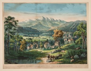 Mount Washington och Vita bergen av Frances Flora Bond Palmer