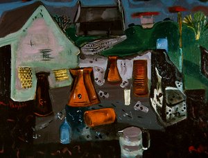 Dairy Farm, ca 1930 (olja på duk)