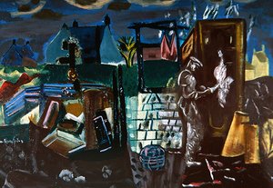 Uthus, ca 1935 (olja på duk) av Frances Hodgkins