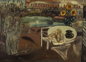 Sabrinas trädgård, ca 1934 (olja på duk)