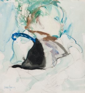 Sleeping Baby, ca 1905 (bläck och akvarell på papper)
