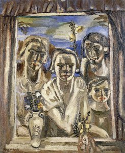 Familjen, ca 1926-1930 (olja på duk)