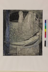 Truth Lies at the Bottom of the Well, c.1912-15 (penna och akvarell på papper)
