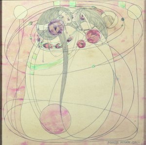 The Spirit of the Rose, 1903 (wc och penna på papper) av Frances McNair