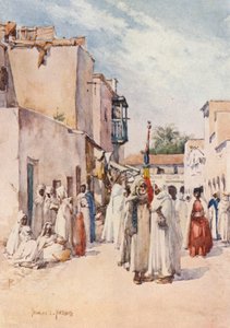 Den tiggande marabuten (färglitografi) av Frances Nesbitt