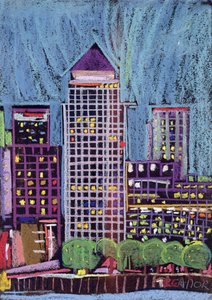 Canary Wharf i London Docklands av Frances Treanor
