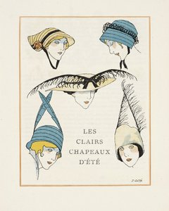 The Clear Summer Hats, pub. 1914 (stenciltryck)