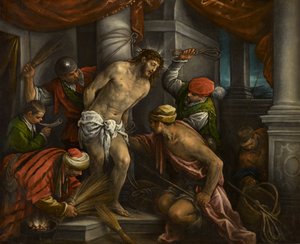 The Scourging of Christ, cirka 1580-1585 (olja på duk)