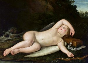Sovande Eros av Francesco Albani