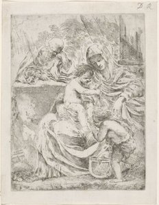 Heliga familjen med John av Francesco Amato