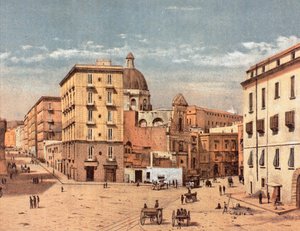 San Francesco Square vid Porta Capuana, i Neapel