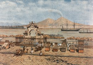 Santa Lucia-stranden i Neapel av Francesco Aversano