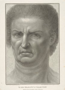 Mansansikte, framifrån av Francesco Bartolozzi