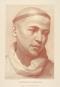 En munks huvud av Francesco Bartolozzi