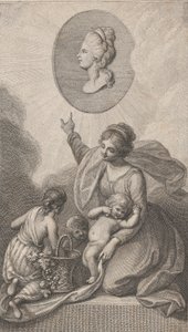 Välgörenhet, från Barnens vän, 1788. av Francesco Bartolozzi