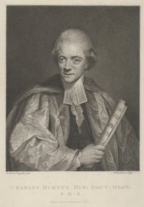 Charles Burney, 1 april 1784, 1 april 1784. av Francesco Bartolozzi