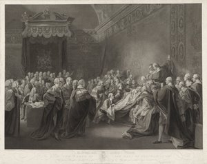Dood van de Graaf van Chatham The Death of the Earl of Chatham (titel på objekt) av Francesco Bartolozzi