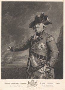 George Augustus Elliot, Lord Heathfield, guvernör i Gibraltar av Francesco Bartolozzi