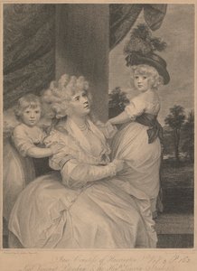 Jane, grevinnan av Harrington, Lord Viscount Petersham och den ärade Lincoln Stanhope av Francesco Bartolozzi