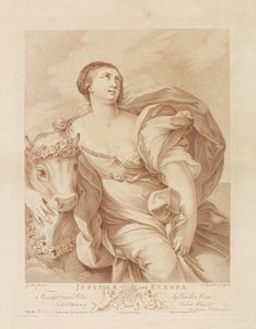Jupiter i Europa Jupiter och Europa (titel på objekt) av Francesco Bartolozzi