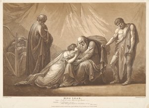 Kung Lear, akt 4, scen VII av Francesco Bartolozzi