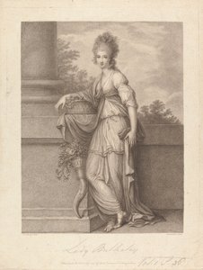 Lady Elizabeth Harriet Bulkeley (född Warren) av Francesco Bartolozzi