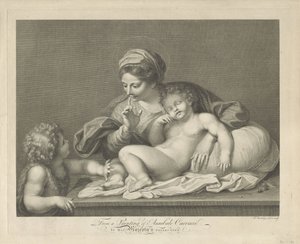 Maria med barnet och den unge Johannes döparen