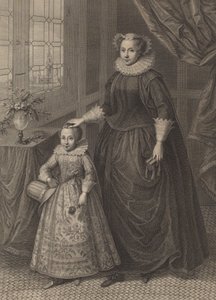 Mary, Queen of Scots, publicerad 1779. av Francesco Bartolozzi