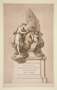 Minnesmärke över Johann Christian Bach av Francesco Bartolozzi