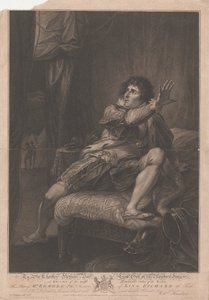 Herr Kemble i Kung Richard den tredjes karaktär - "Richard III," Akt V, Scen V av Francesco Bartolozzi